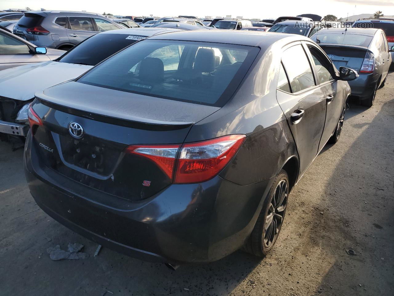 2015 Toyota Corolla L Black vin: 2T1BURHE9FC361209