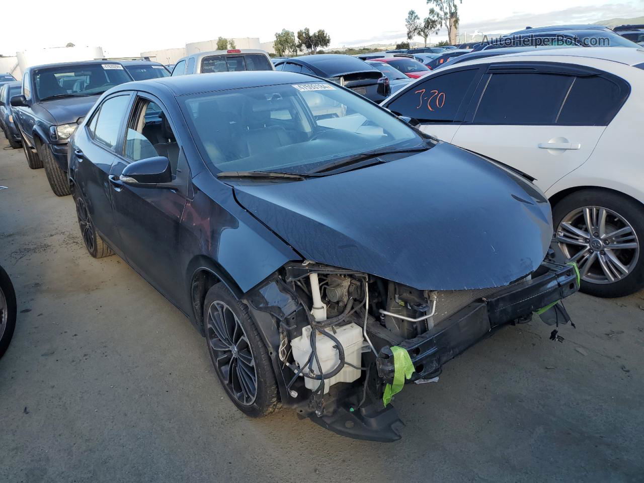 2015 Toyota Corolla L Black vin: 2T1BURHE9FC361209