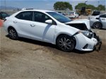 2015 Toyota Corolla L White vin: 2T1BURHE9FC384988