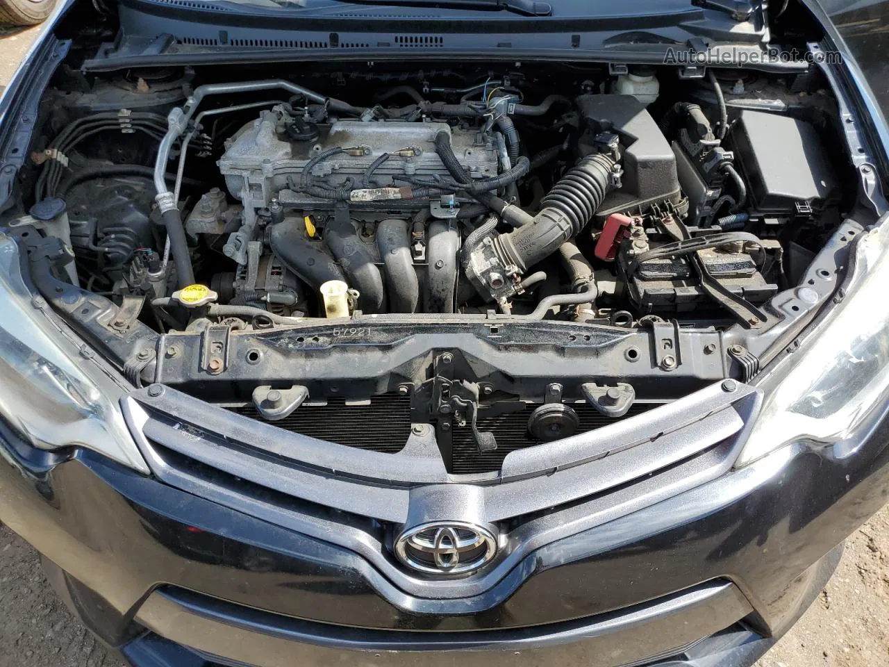 2015 Toyota Corolla L Черный vin: 2T1BURHE9FC427273