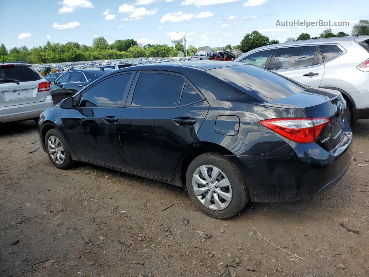 2015 Toyota Corolla L Черный vin: 2T1BURHE9FC427273