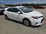 2015 Toyota Corolla L White vin: 2T1BURHE9FC428794