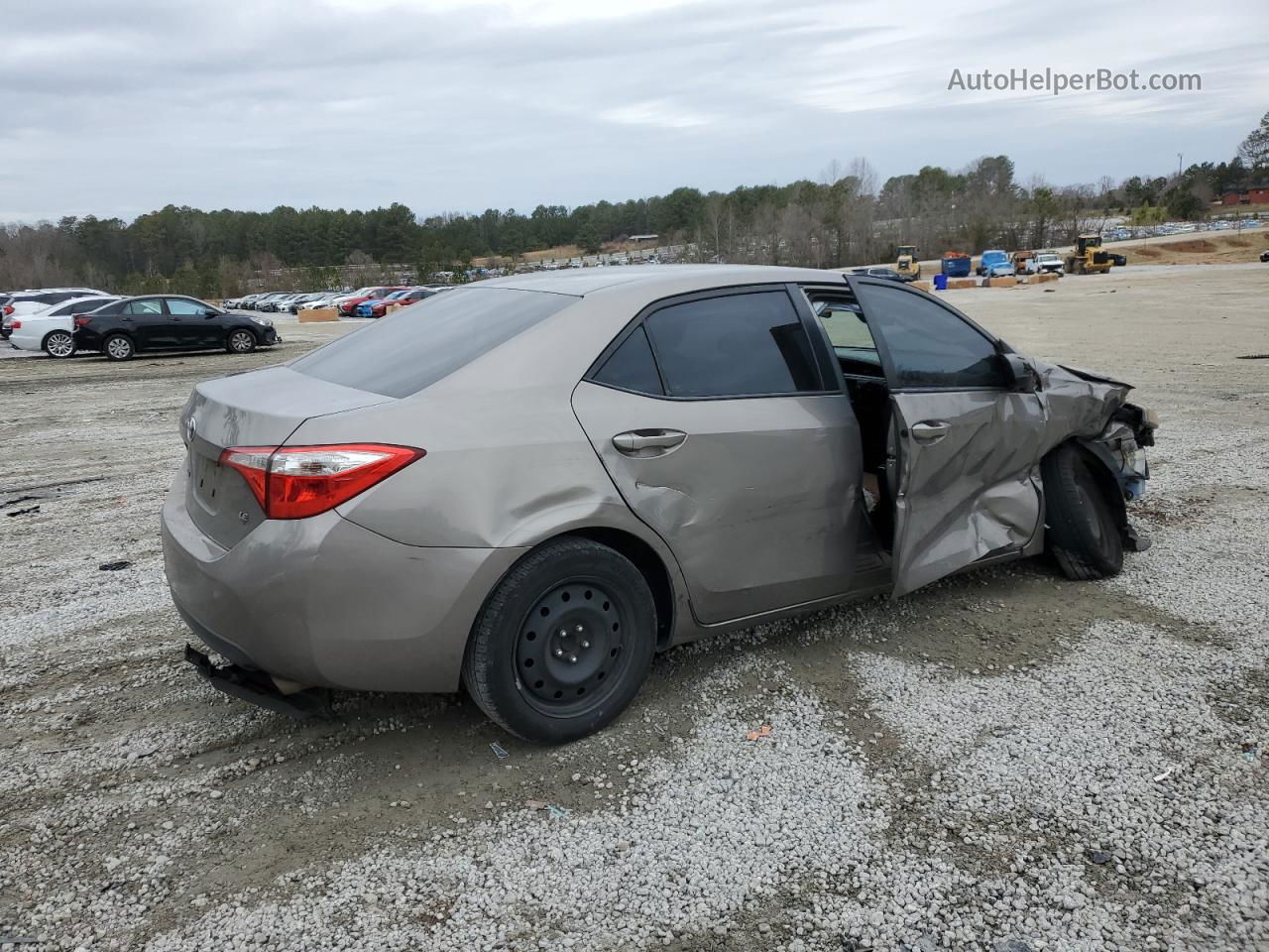 2015 Toyota Corolla L Gray vin: 2T1BURHE9FC430111