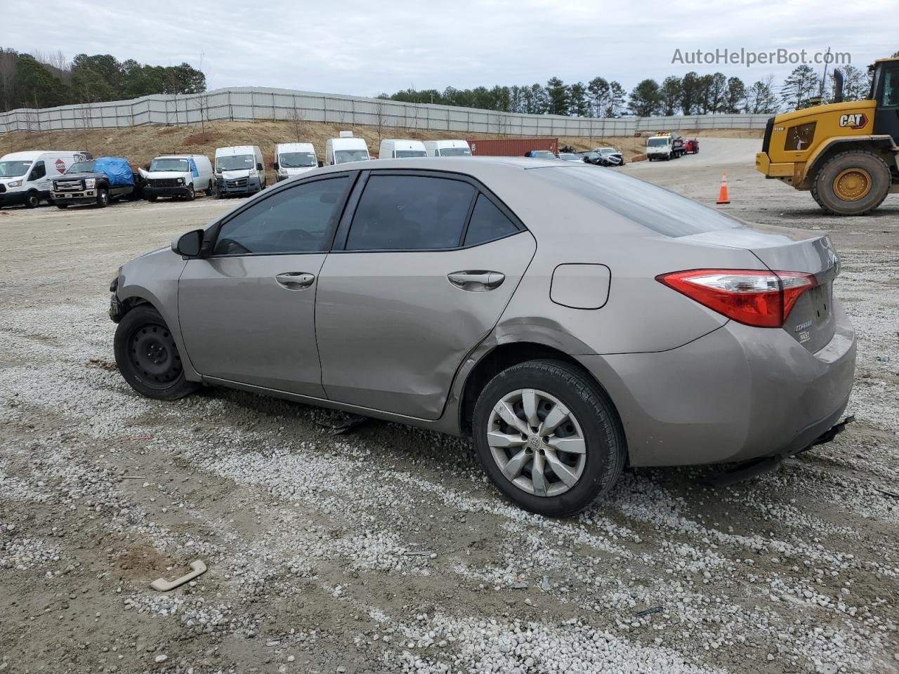 2015 Toyota Corolla L Gray vin: 2T1BURHE9FC430111