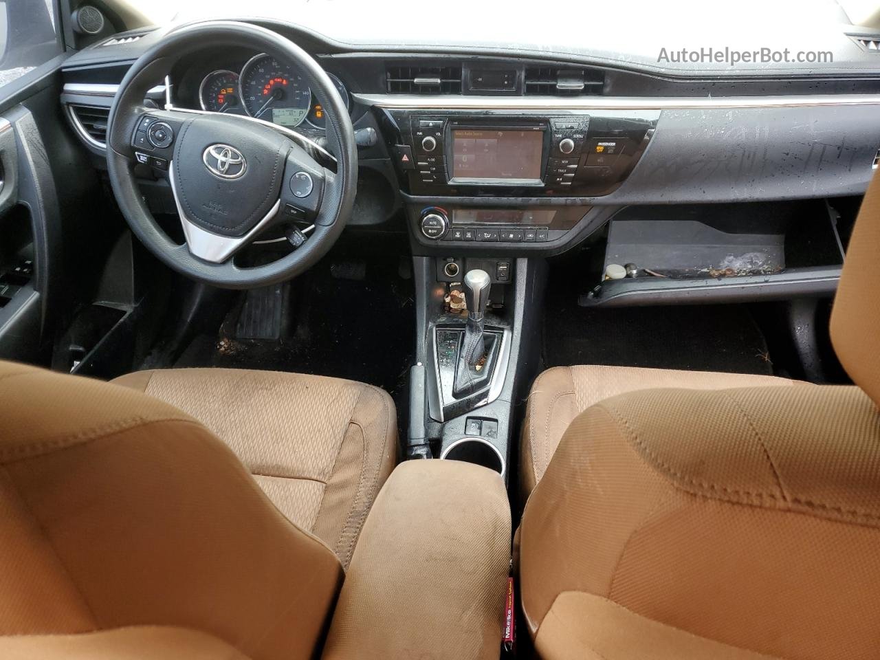 2015 Toyota Corolla L Серый vin: 2T1BURHE9FC430111