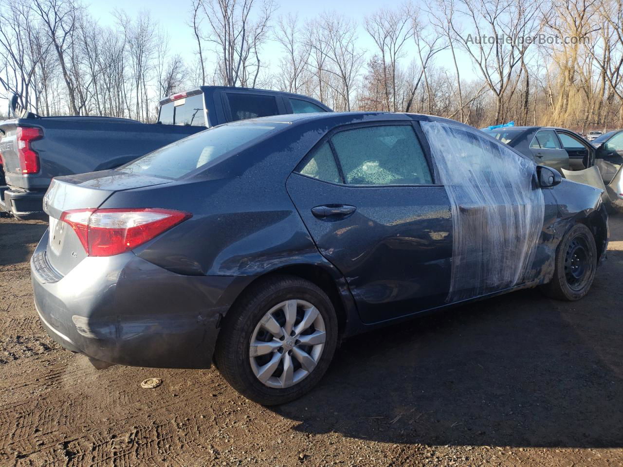 2015 Toyota Corolla L Серый vin: 2T1BURHE9FC453260