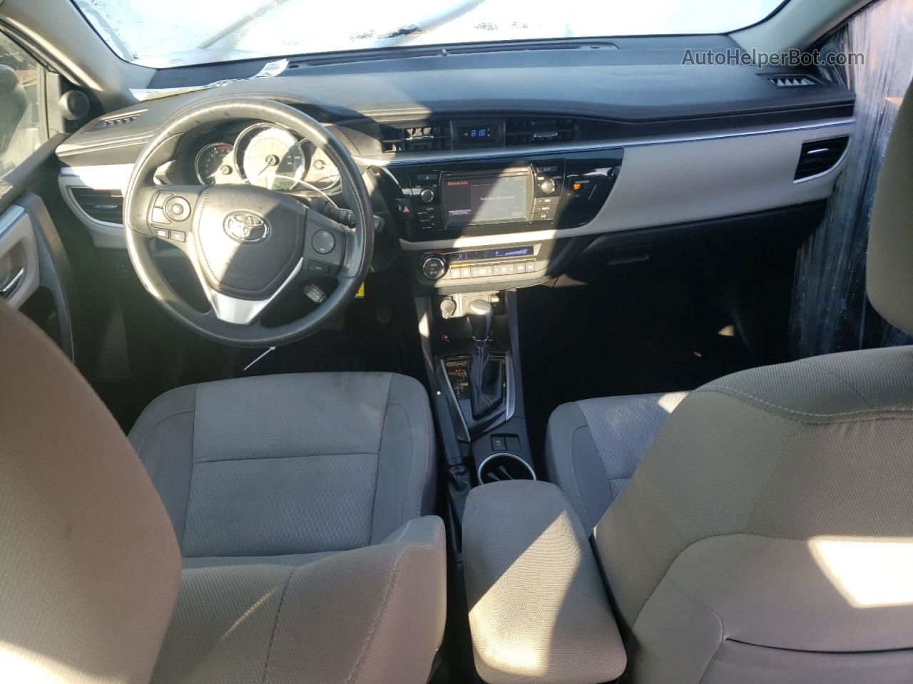 2015 Toyota Corolla L Серый vin: 2T1BURHE9FC453260