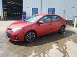 2015 Toyota Corolla L Red vin: 2T1BURHE9FC475940