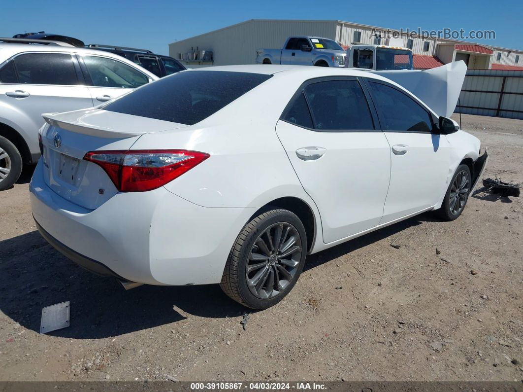 2015 Toyota Corolla S Plus White vin: 2T1BURHE9FC480037