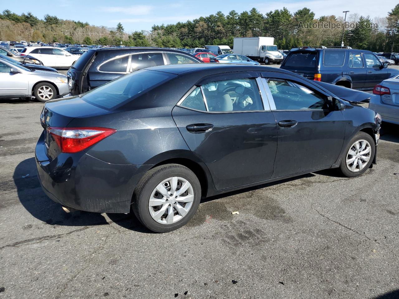 2016 Toyota Corolla L Black vin: 2T1BURHE9GC524135