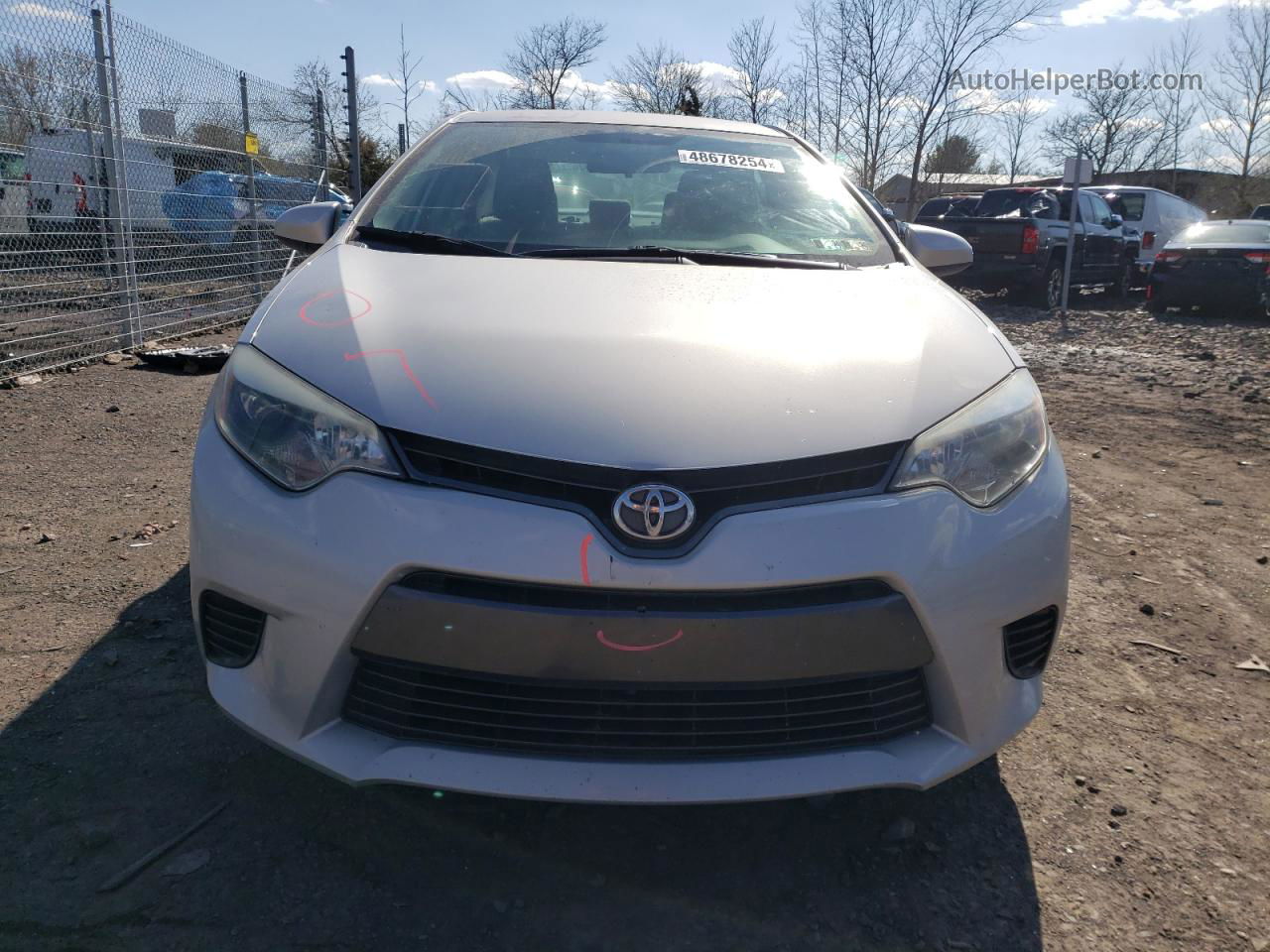 2016 Toyota Corolla L Silver vin: 2T1BURHE9GC544921