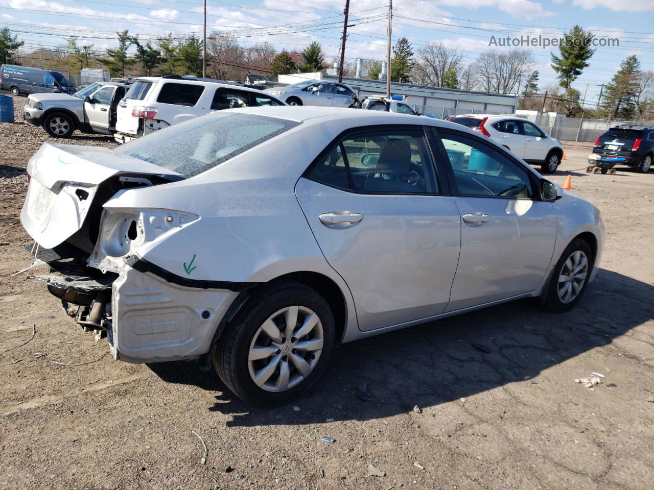 2016 Toyota Corolla L Silver vin: 2T1BURHE9GC544921