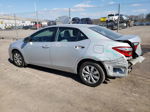 2016 Toyota Corolla L Silver vin: 2T1BURHE9GC544921