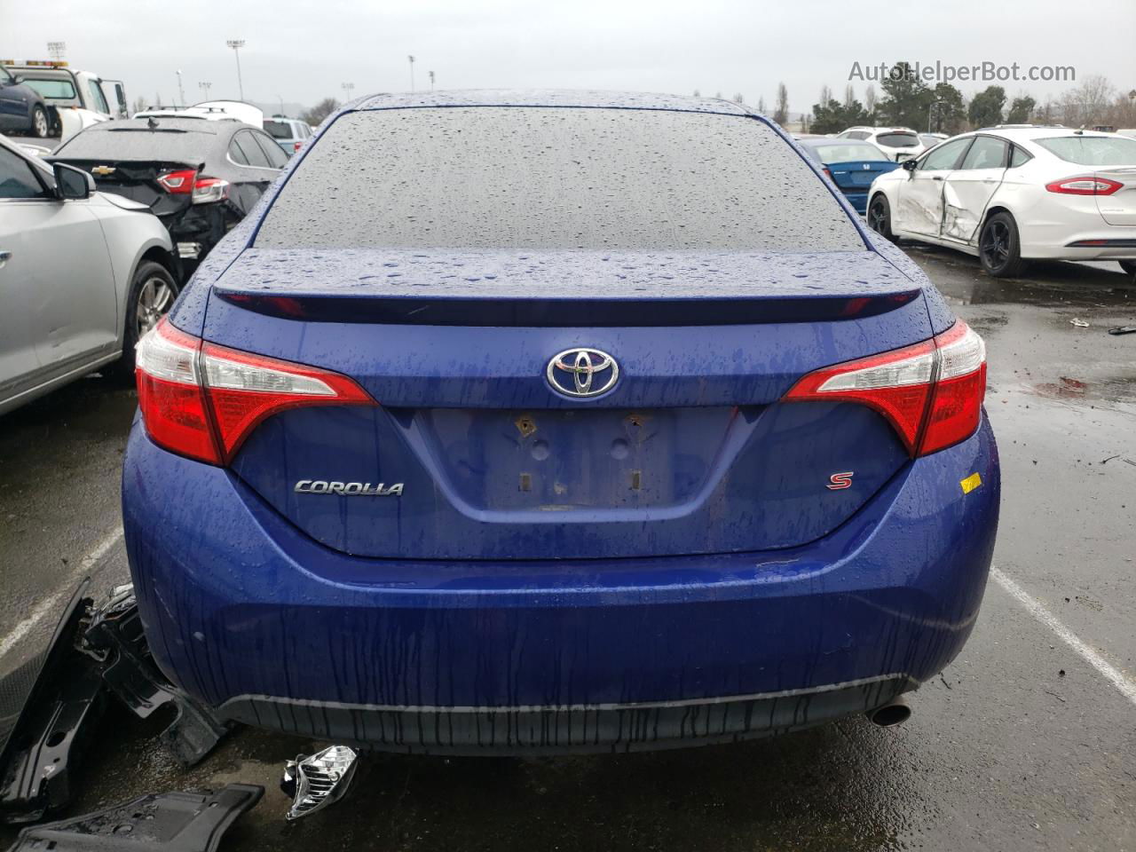 2016 Toyota Corolla L Blue vin: 2T1BURHE9GC571469