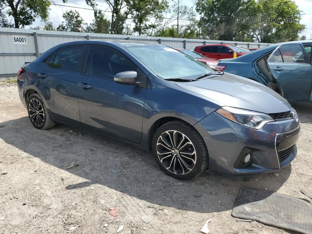 2016 Toyota Corolla L Gray vin: 2T1BURHE9GC586778