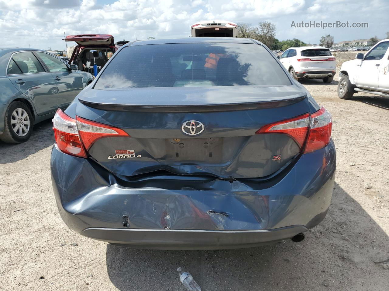 2016 Toyota Corolla L Gray vin: 2T1BURHE9GC586778