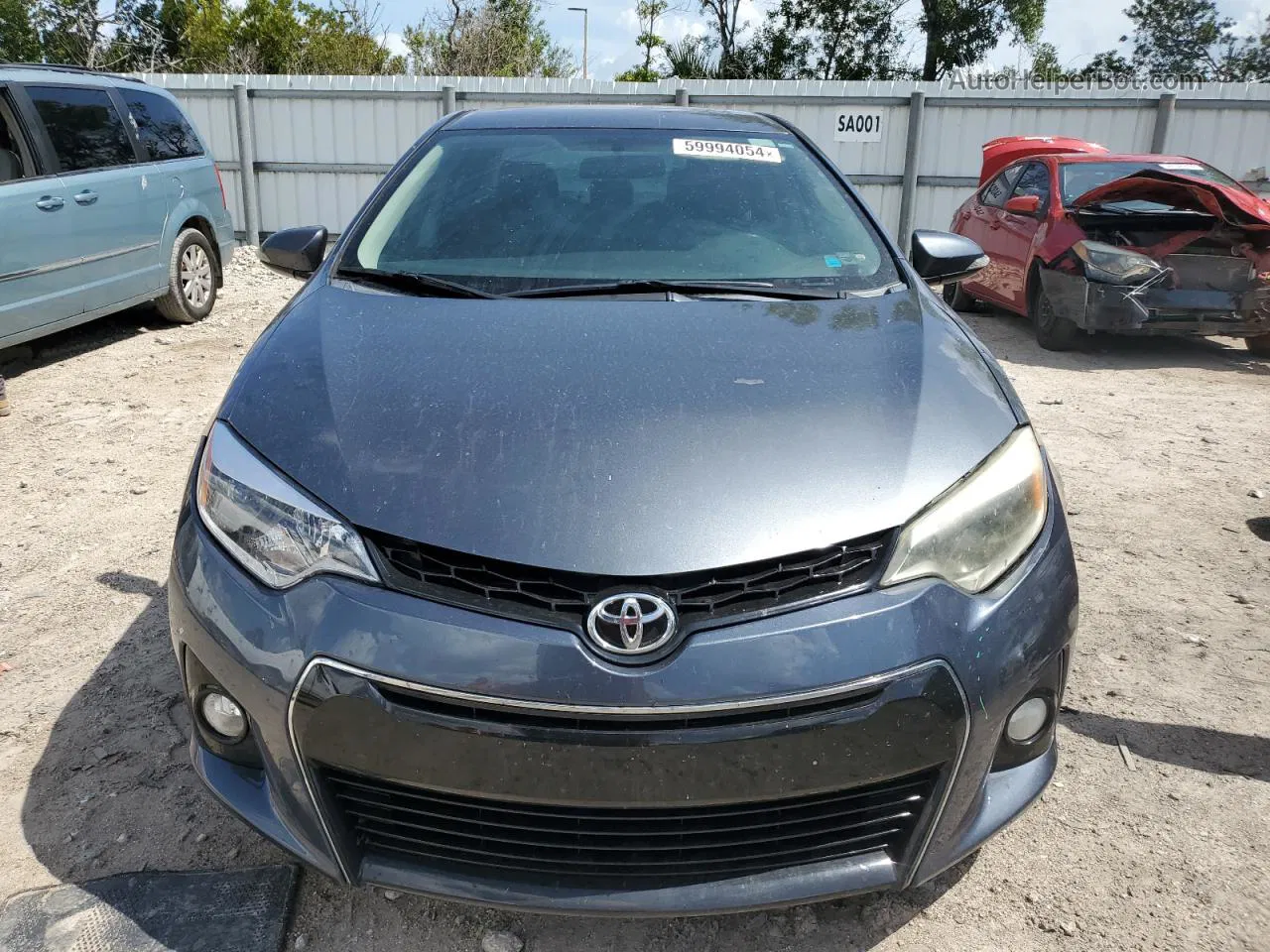 2016 Toyota Corolla L Gray vin: 2T1BURHE9GC586778