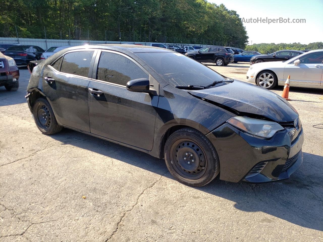 2016 Toyota Corolla L Black vin: 2T1BURHE9GC601831