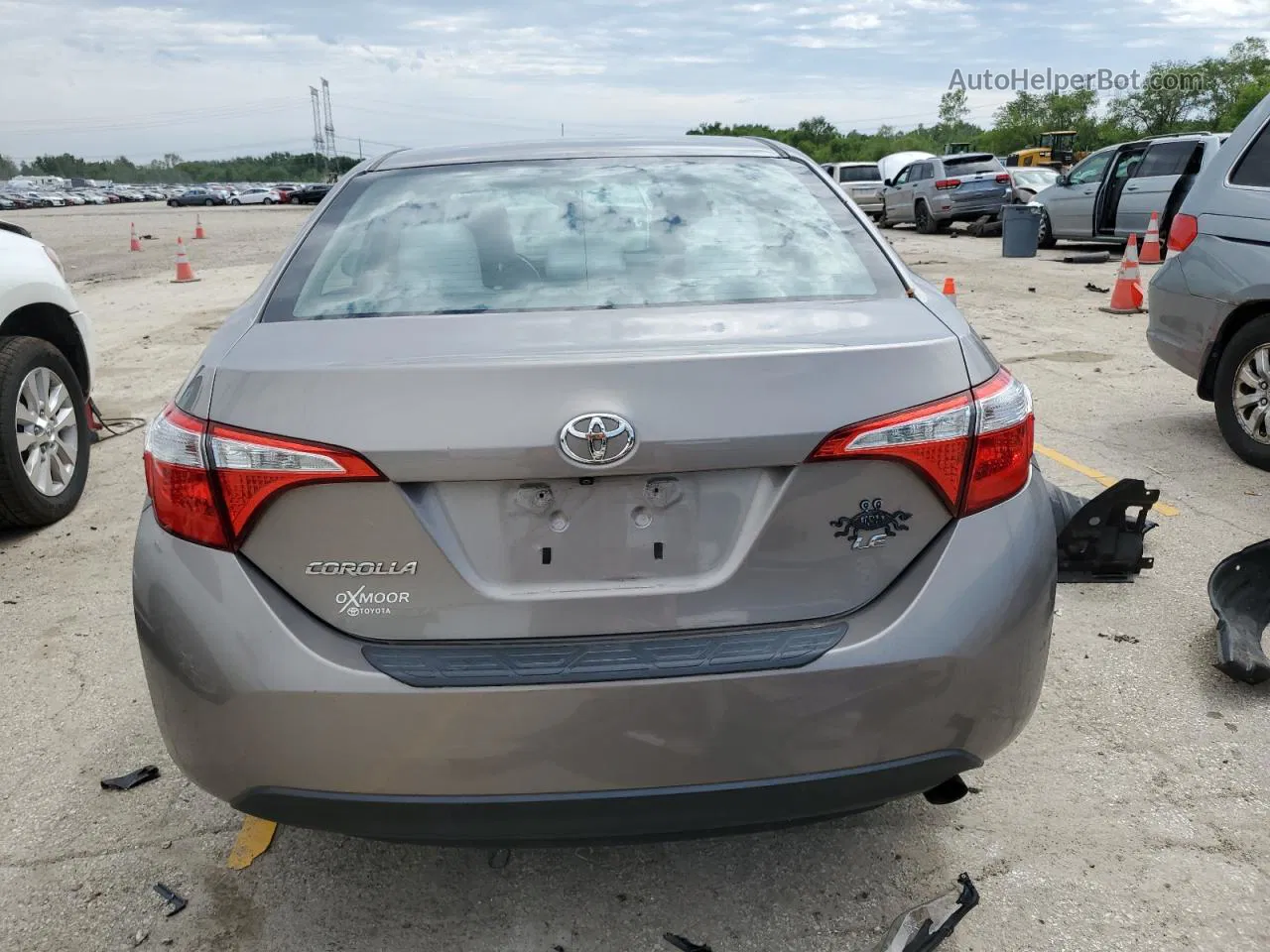 2016 Toyota Corolla L Gray vin: 2T1BURHE9GC635221