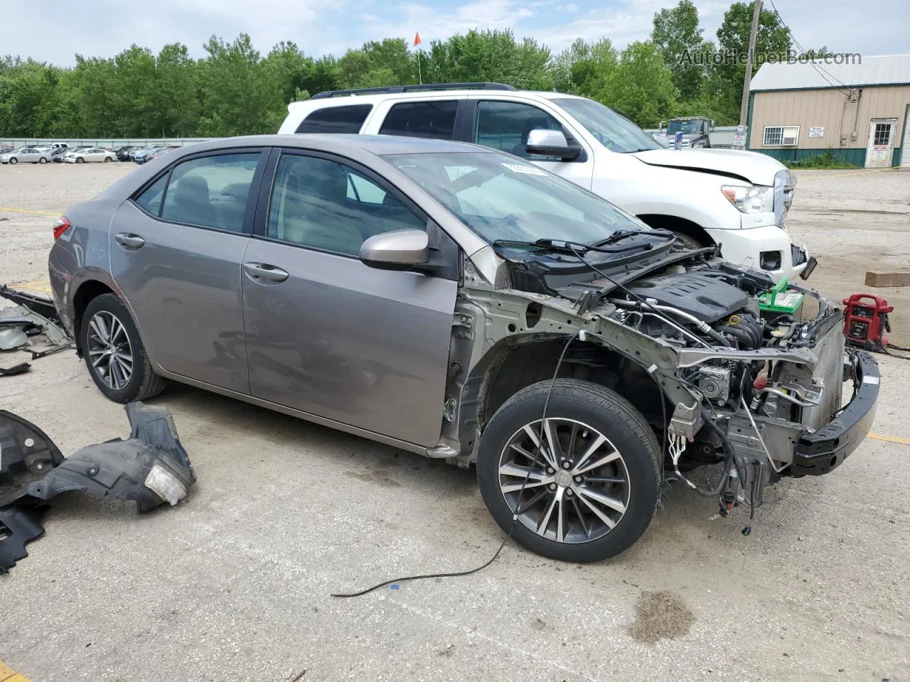 2016 Toyota Corolla L Gray vin: 2T1BURHE9GC635221