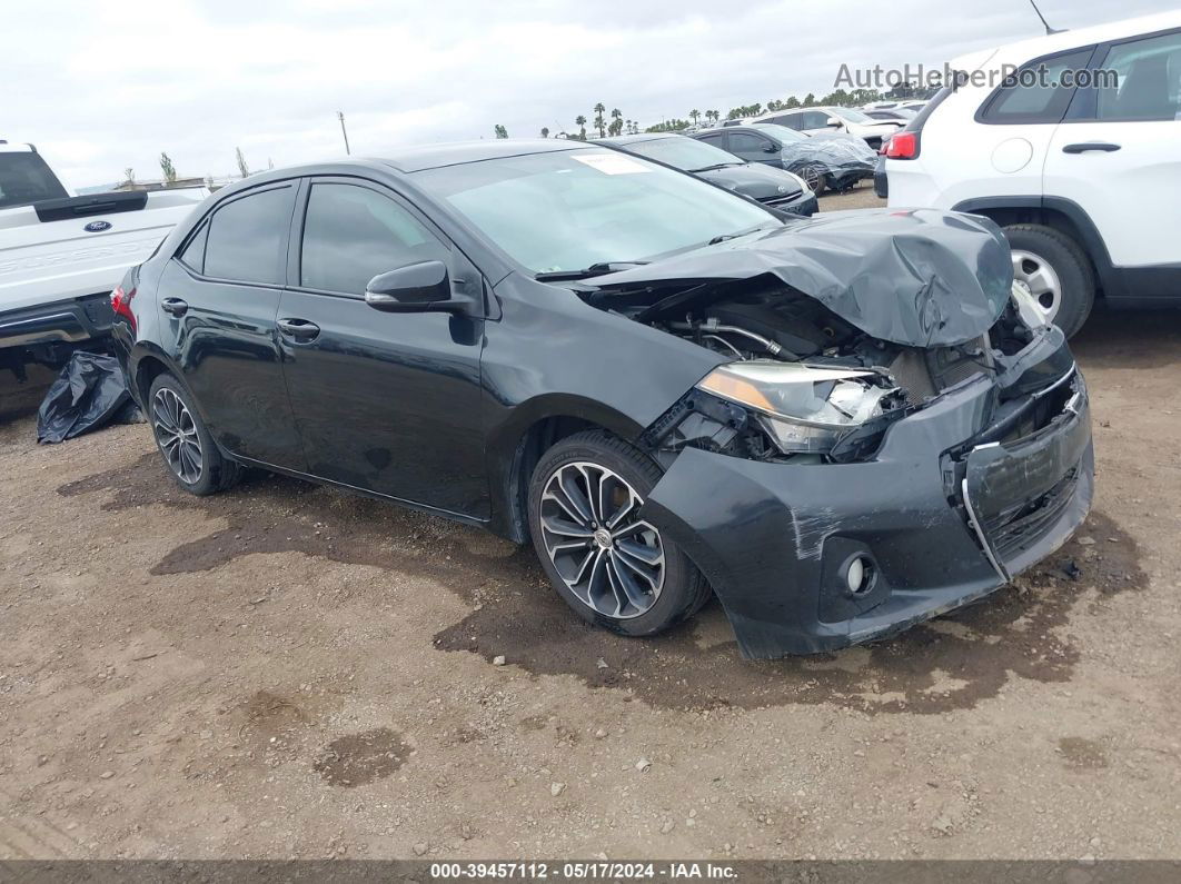 2016 Toyota Corolla S Plus Black vin: 2T1BURHE9GC656201