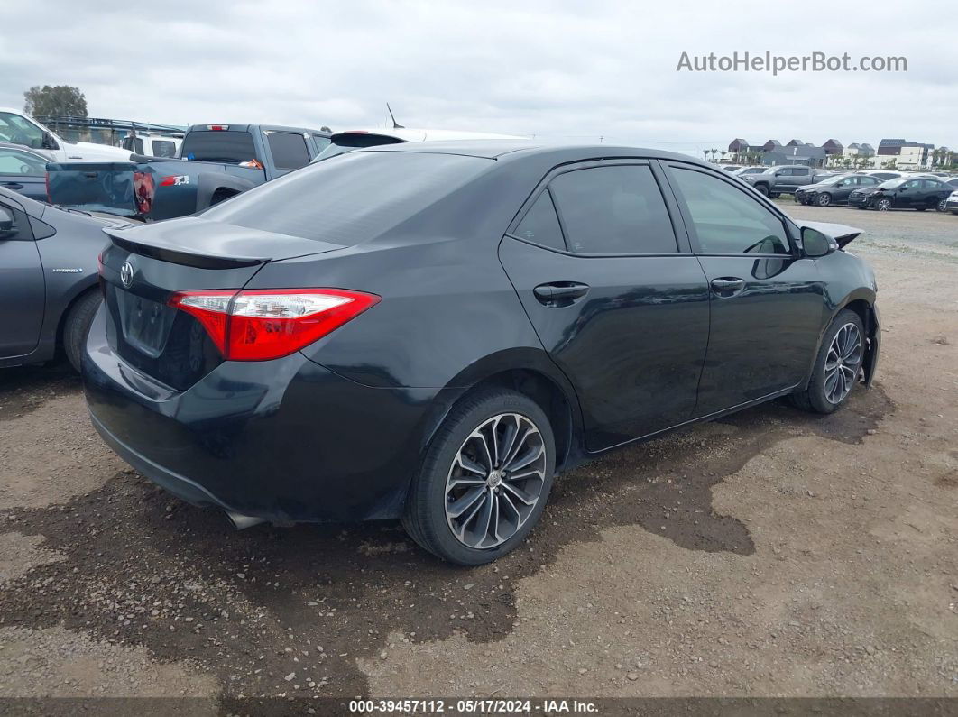 2016 Toyota Corolla S Plus Black vin: 2T1BURHE9GC656201