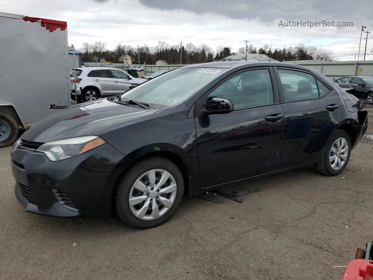 2016 Toyota Corolla L Black vin: 2T1BURHE9GC671474