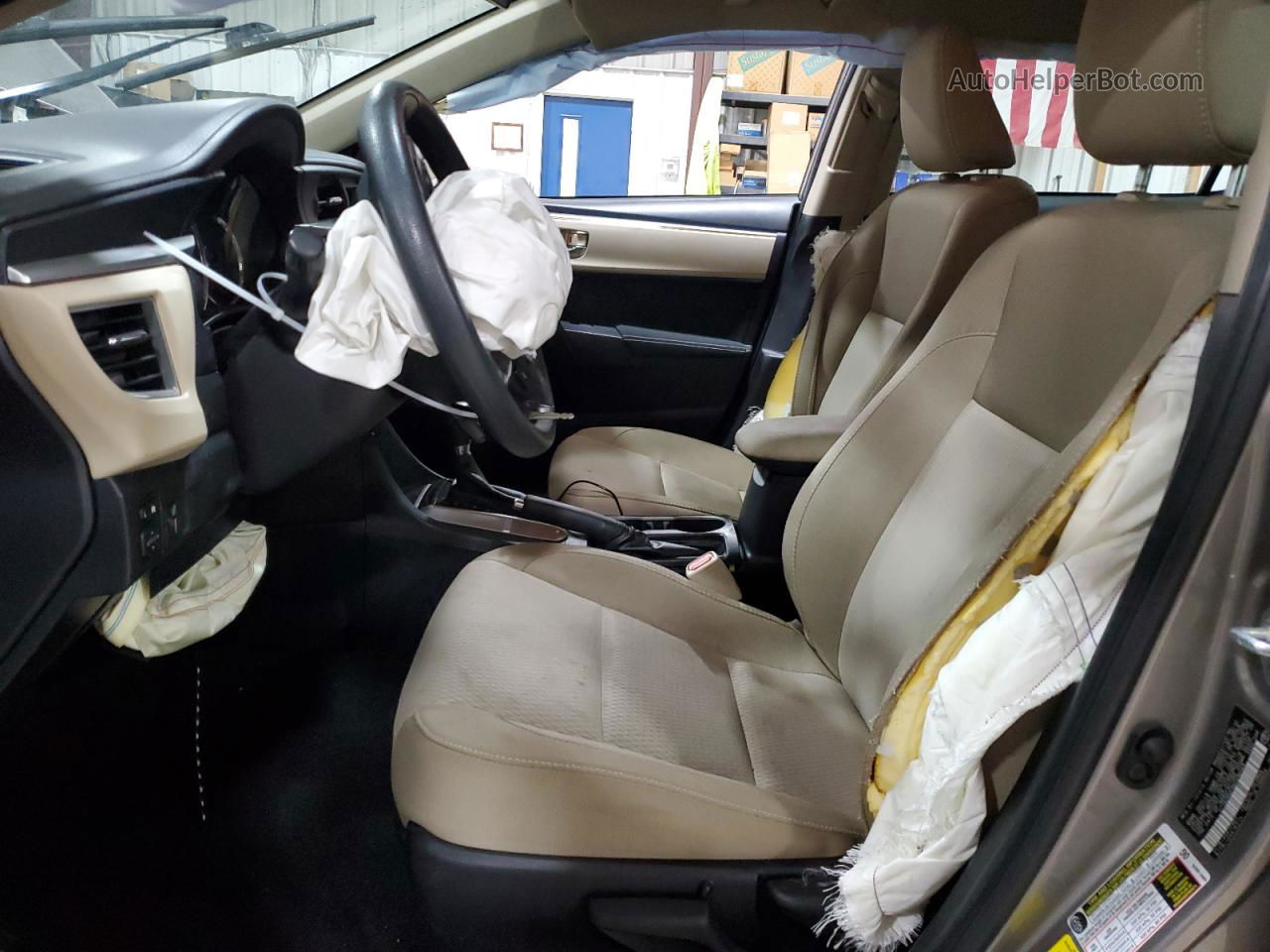 2016 Toyota Corolla L Серебряный vin: 2T1BURHE9GC696049