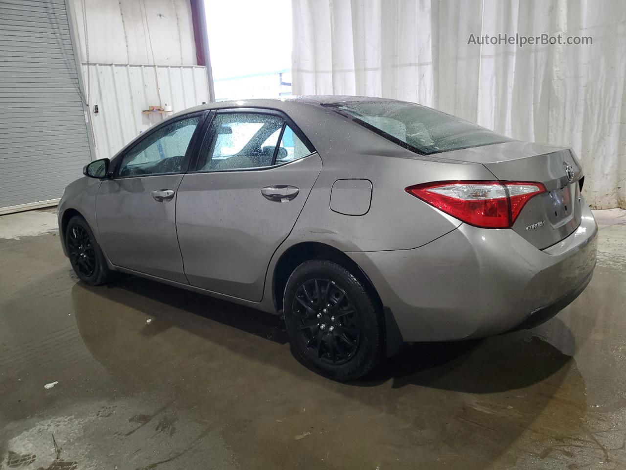 2016 Toyota Corolla L Серый vin: 2T1BURHE9GC714226