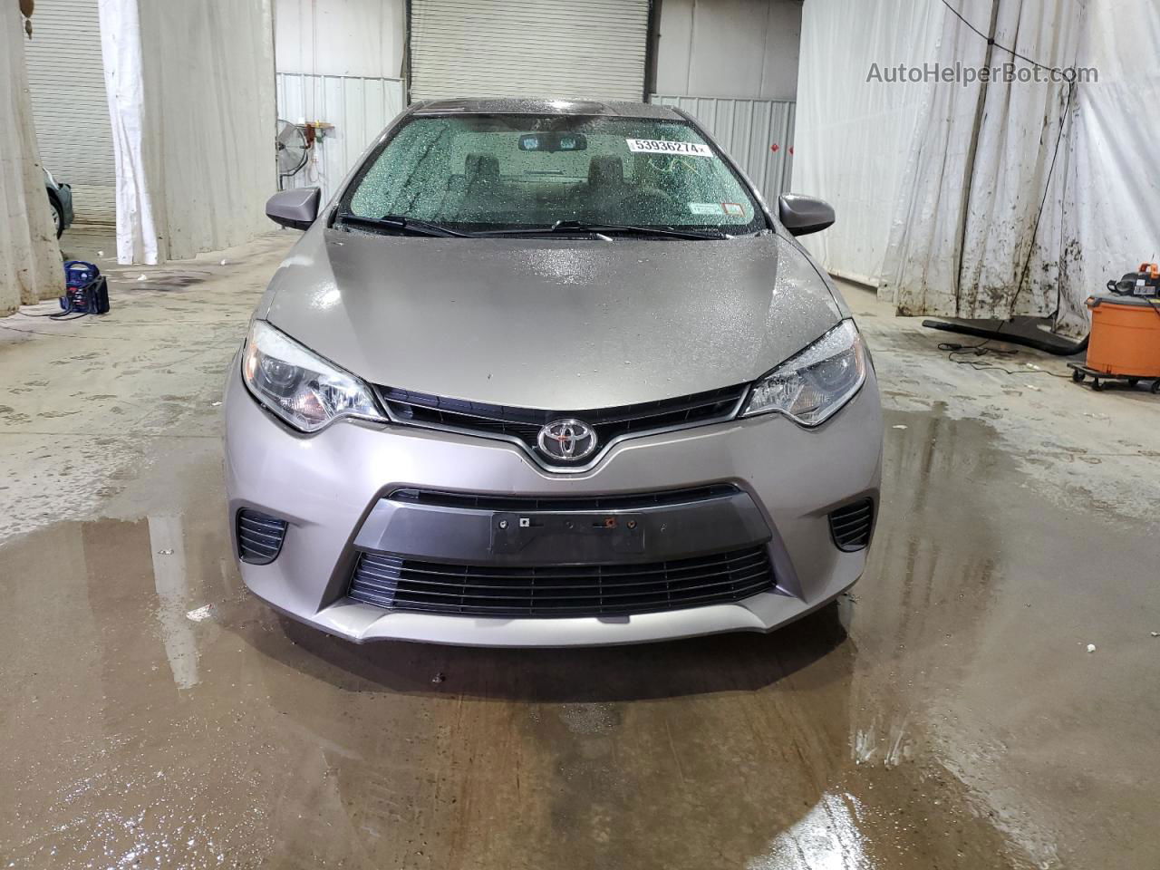 2016 Toyota Corolla L Серый vin: 2T1BURHE9GC714226