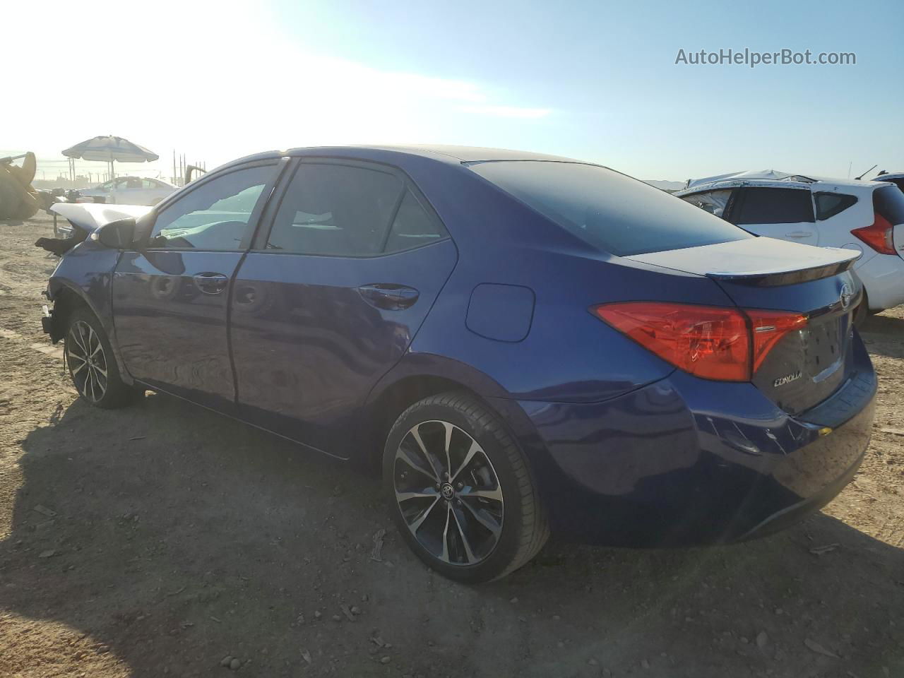 2017 Toyota Corolla L Синий vin: 2T1BURHE9HC749060