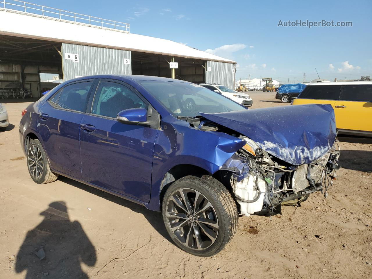 2017 Toyota Corolla L Blue vin: 2T1BURHE9HC749060