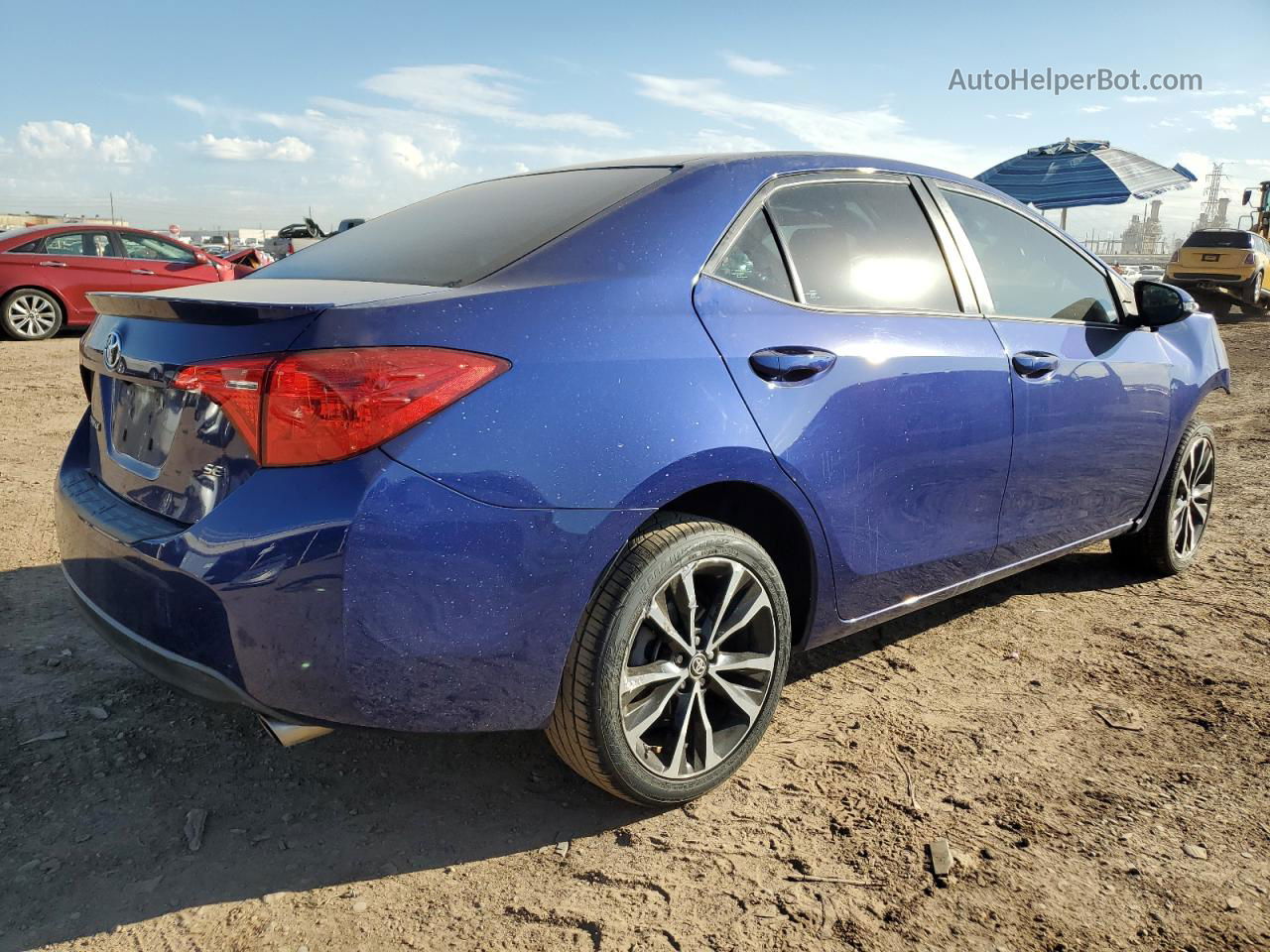 2017 Toyota Corolla L Синий vin: 2T1BURHE9HC749060