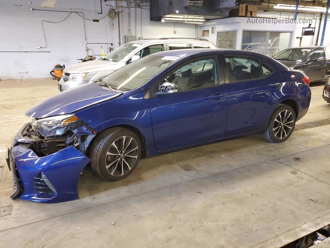 2017 Toyota Corolla L Blue vin: 2T1BURHE9HC755201