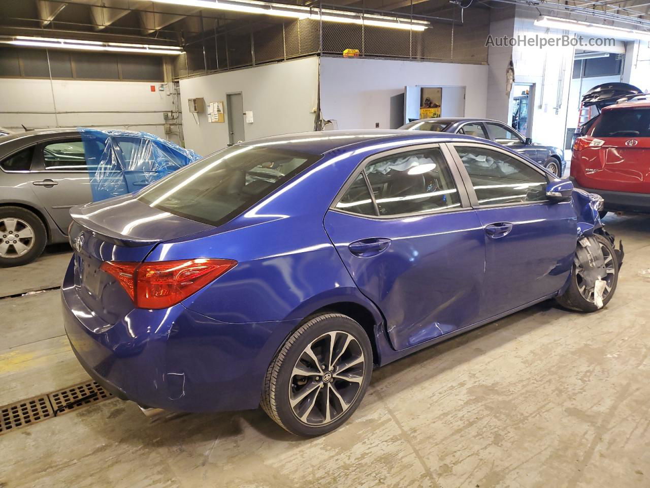 2017 Toyota Corolla L Синий vin: 2T1BURHE9HC755201