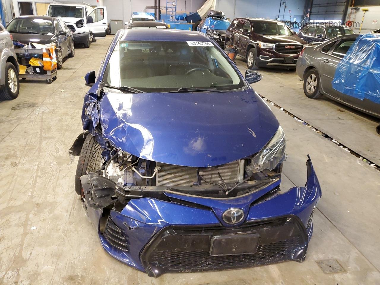 2017 Toyota Corolla L Blue vin: 2T1BURHE9HC755201