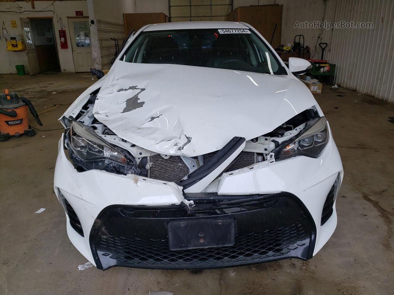 2017 Toyota Corolla L White vin: 2T1BURHE9HC759457