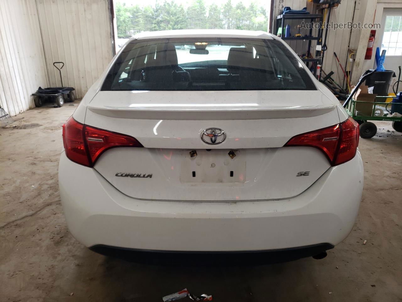 2017 Toyota Corolla L White vin: 2T1BURHE9HC759457