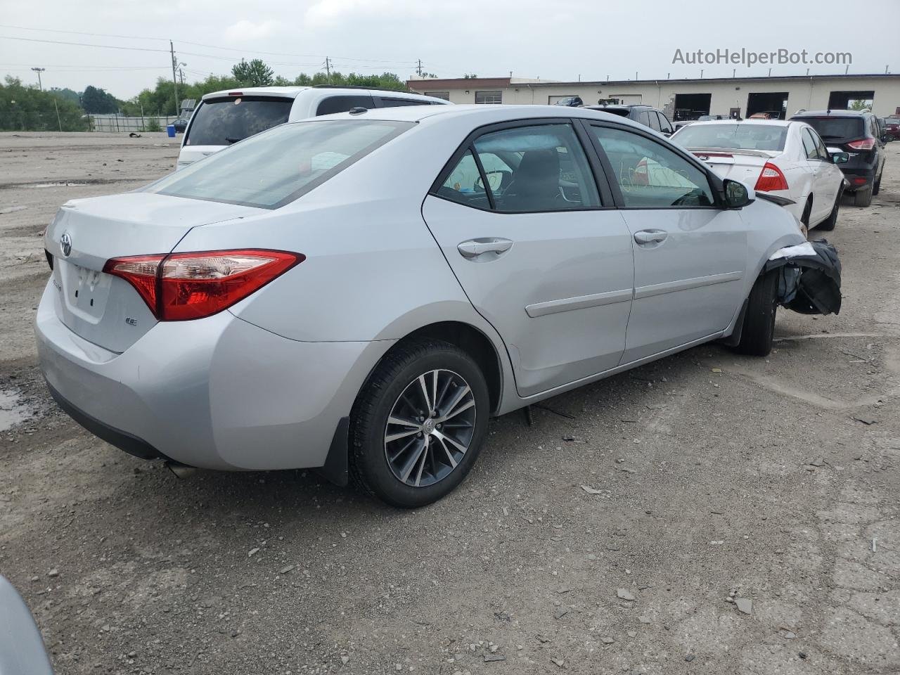 2017 Toyota Corolla L Silver vin: 2T1BURHE9HC780602