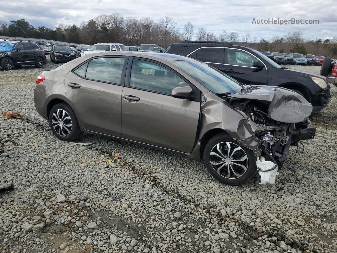 2017 Toyota Corolla L Gray vin: 2T1BURHE9HC788473