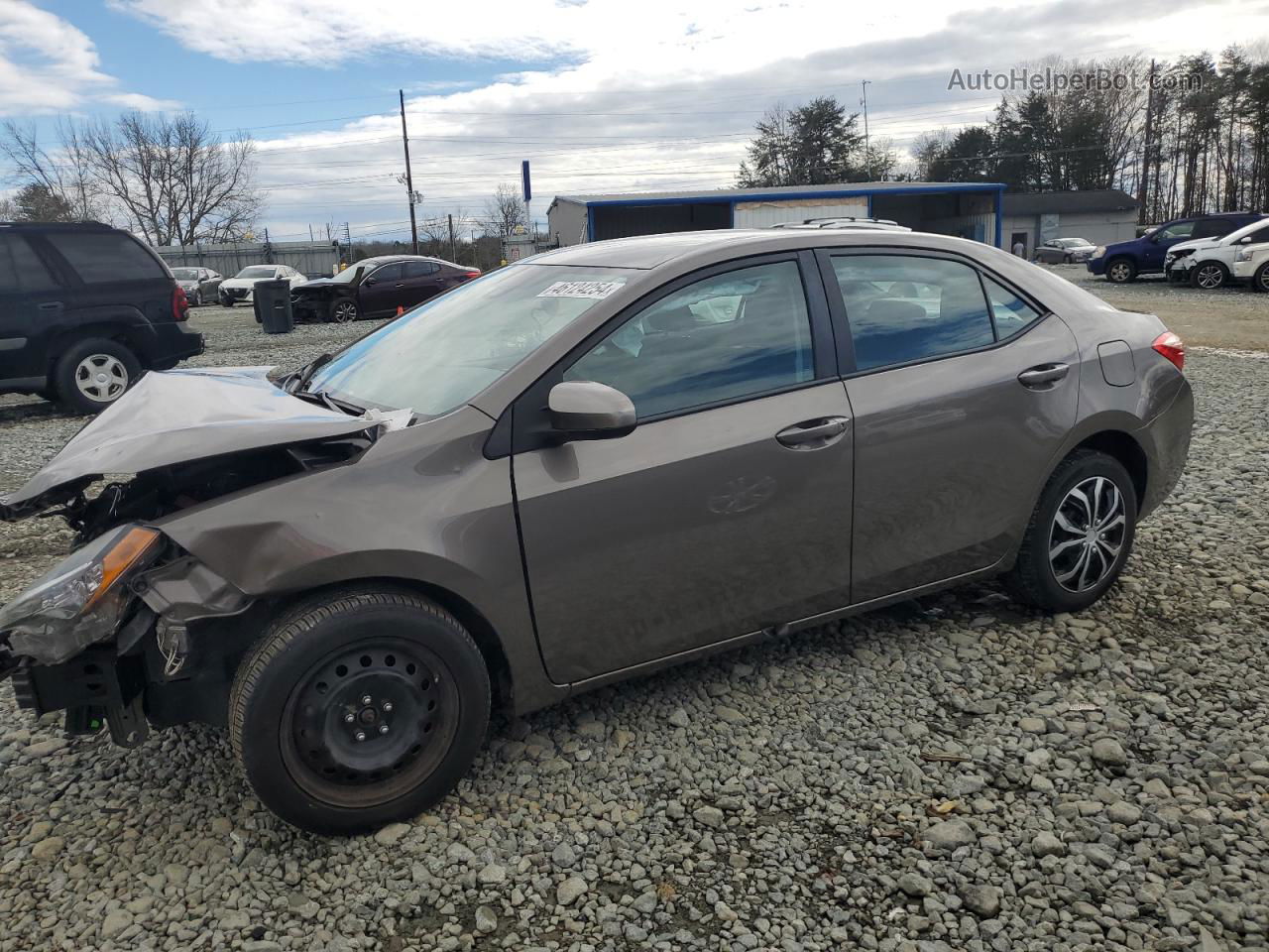 2017 Toyota Corolla L Gray vin: 2T1BURHE9HC788473