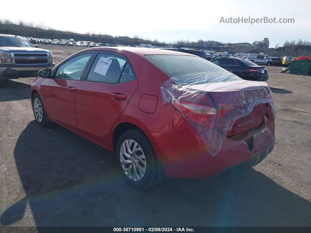 2017 Toyota Corolla Le Красный vin: 2T1BURHE9HC794032