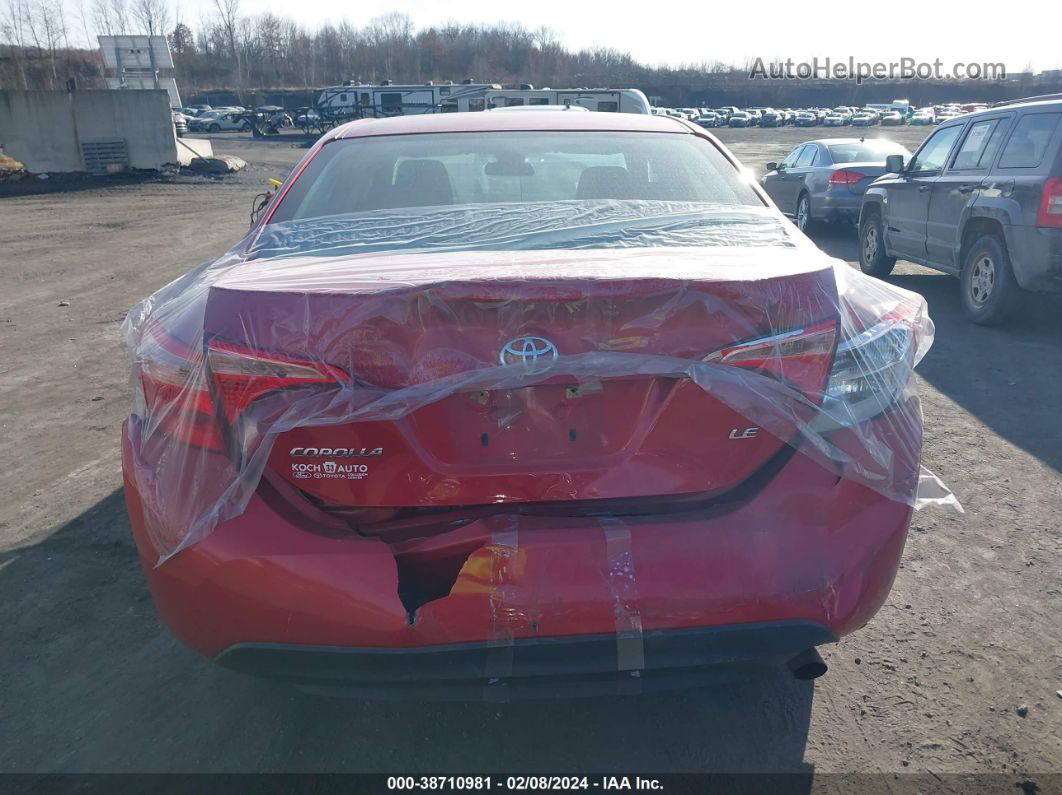 2017 Toyota Corolla Le Red vin: 2T1BURHE9HC794032