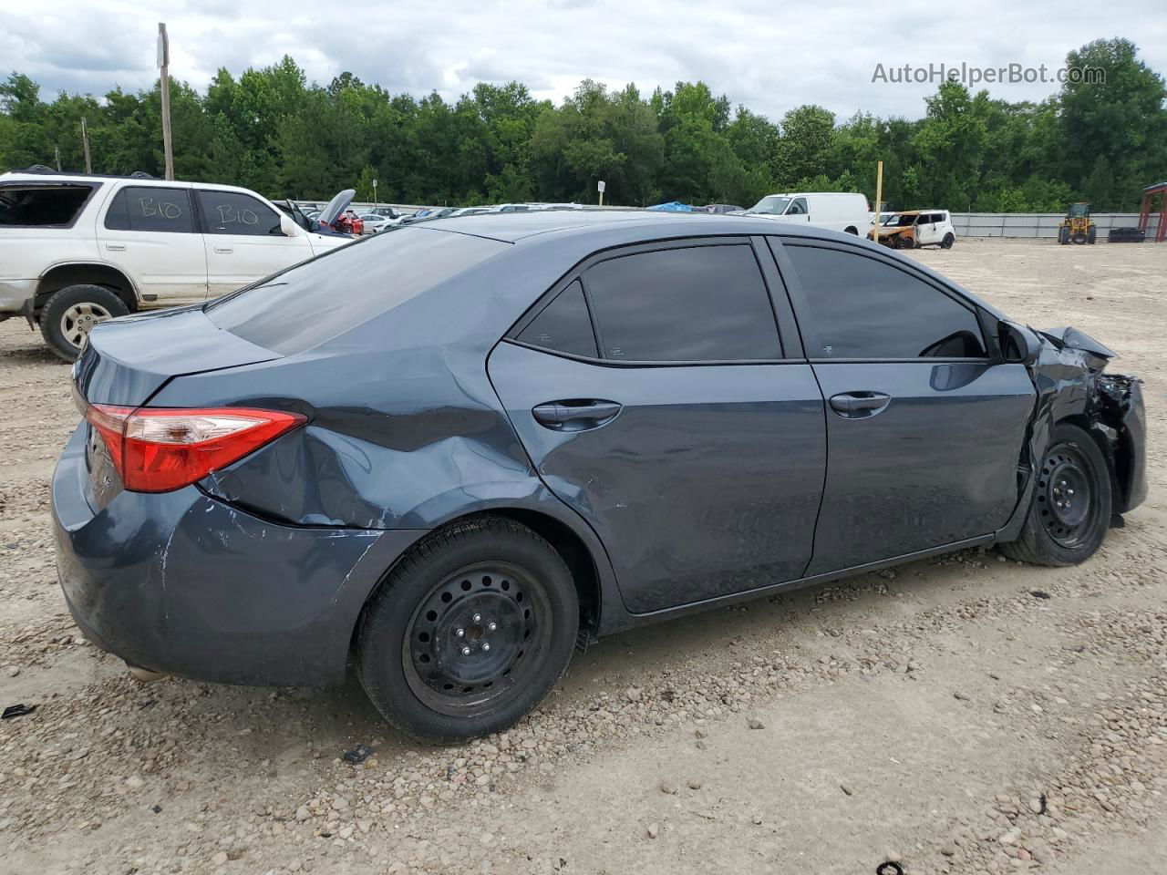 2017 Toyota Corolla L Gray vin: 2T1BURHE9HC853385