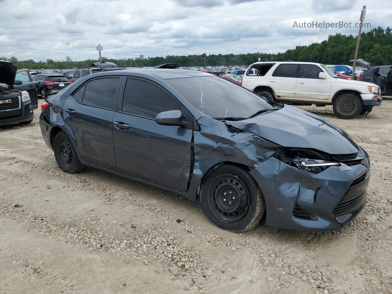 2017 Toyota Corolla L Gray vin: 2T1BURHE9HC853385