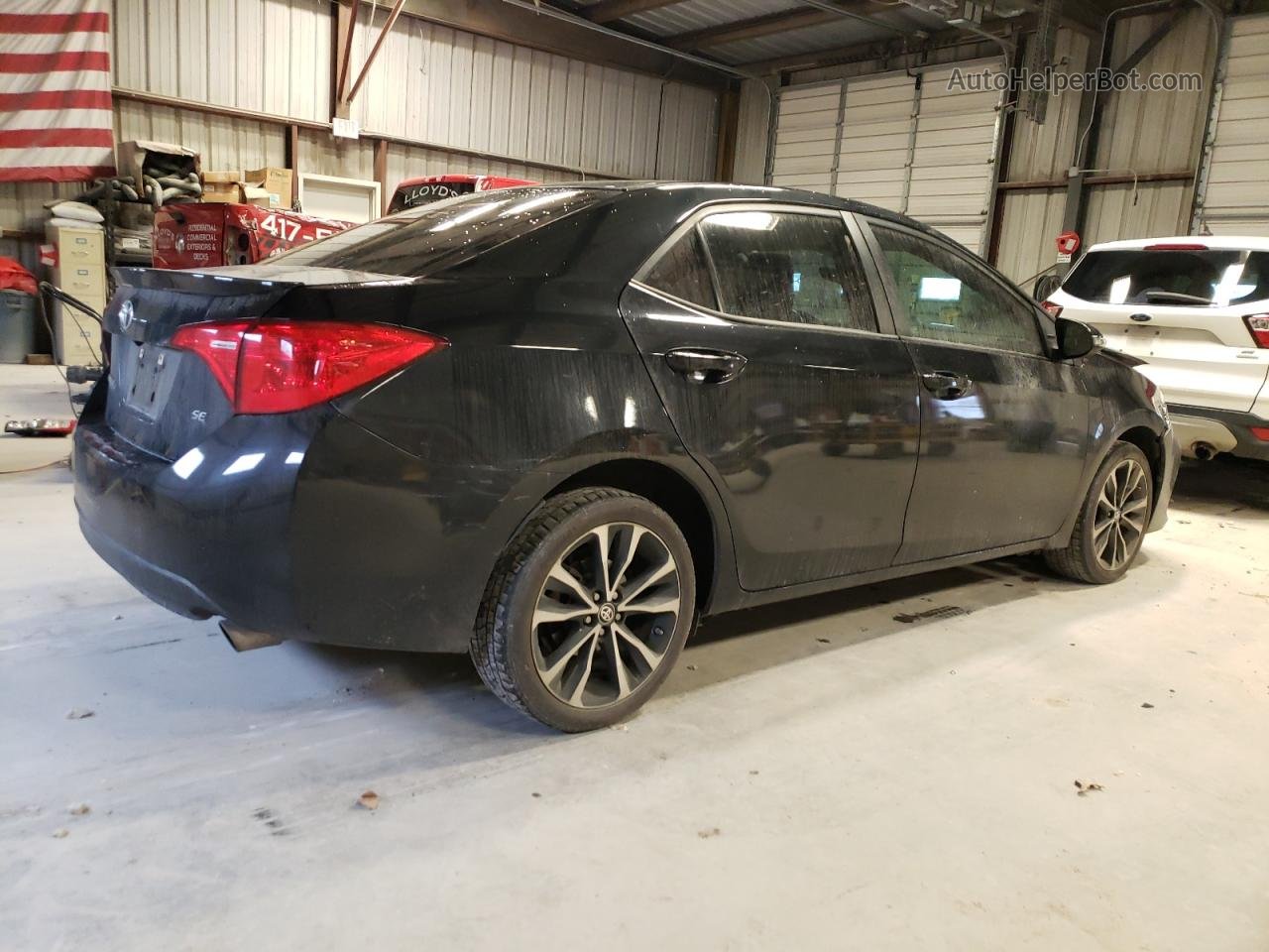 2017 Toyota Corolla L Black vin: 2T1BURHE9HC865651