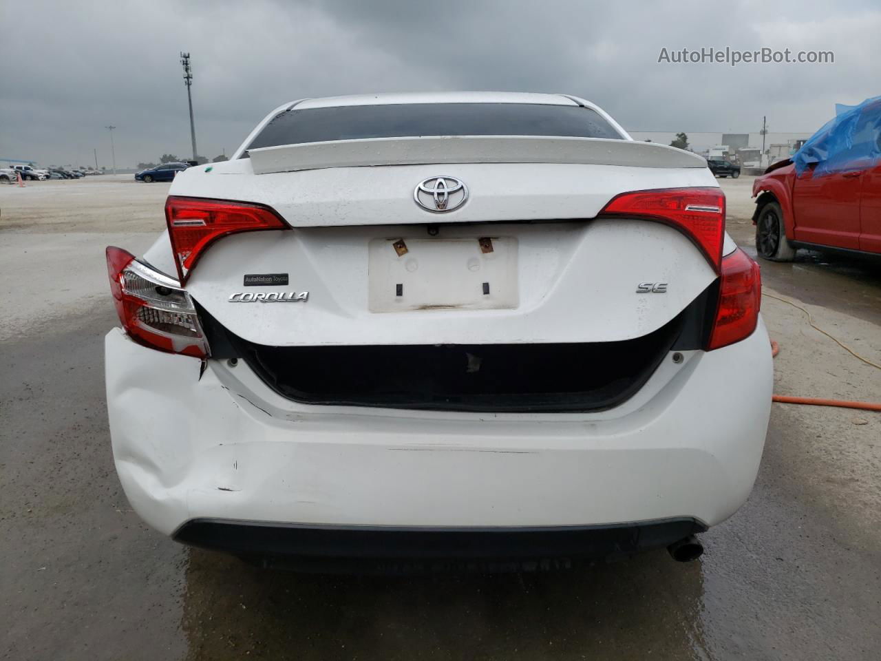 2017 Toyota Corolla L White vin: 2T1BURHE9HC871627