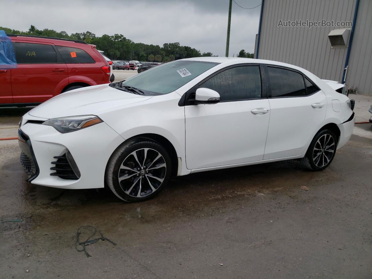 2017 Toyota Corolla L White vin: 2T1BURHE9HC871627