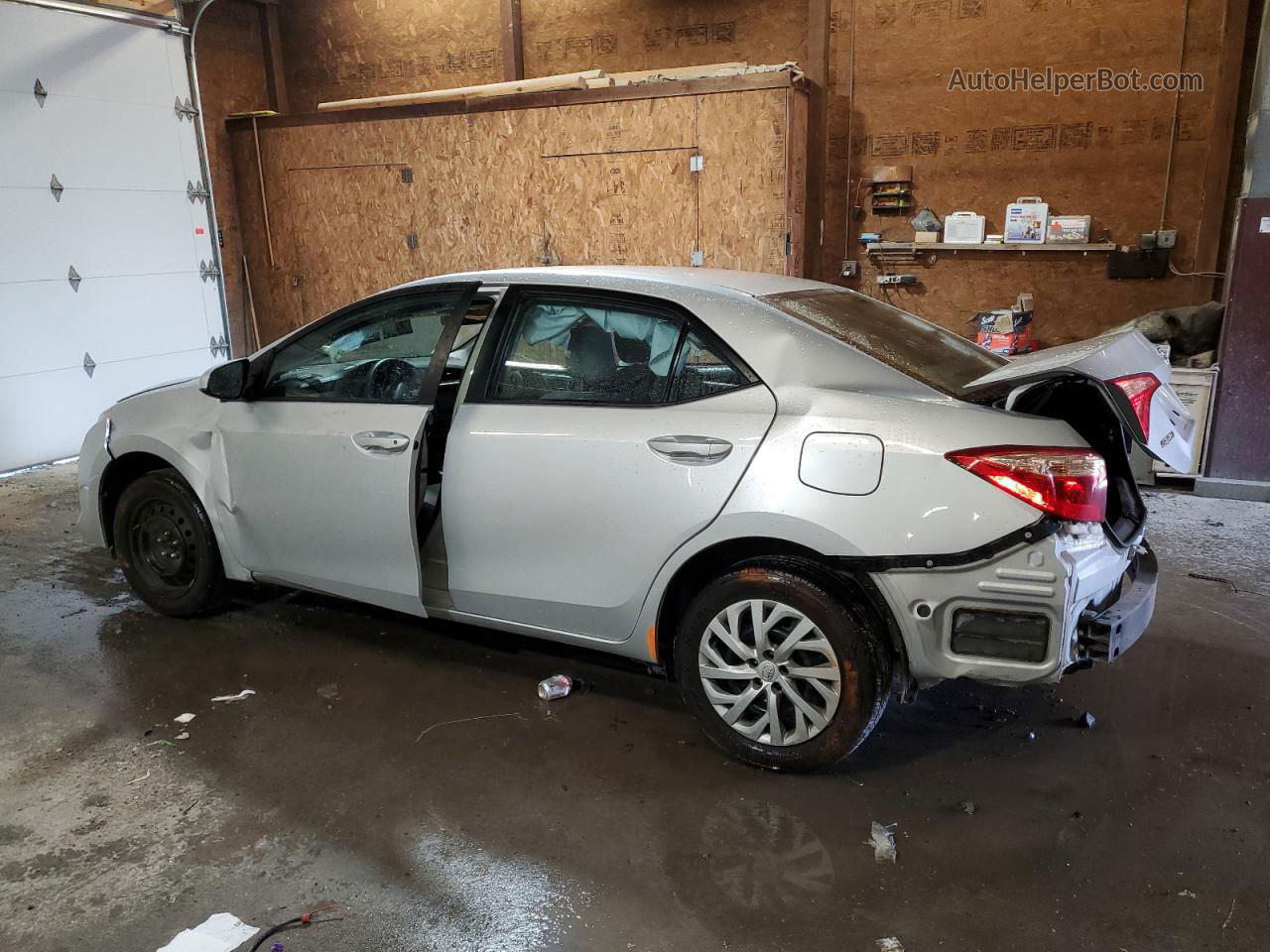 2017 Toyota Corolla L Silver vin: 2T1BURHE9HC882952