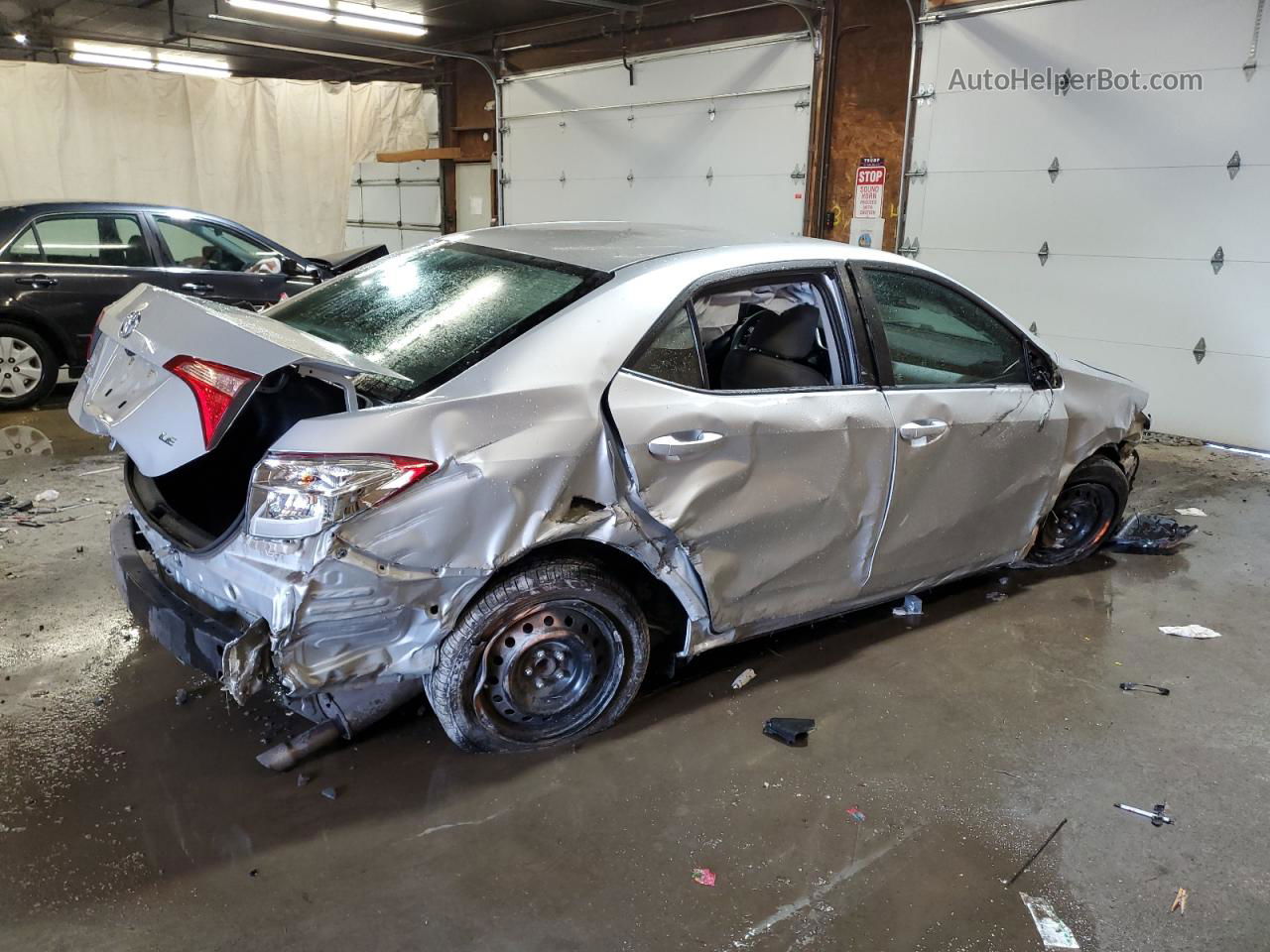 2017 Toyota Corolla L Silver vin: 2T1BURHE9HC882952